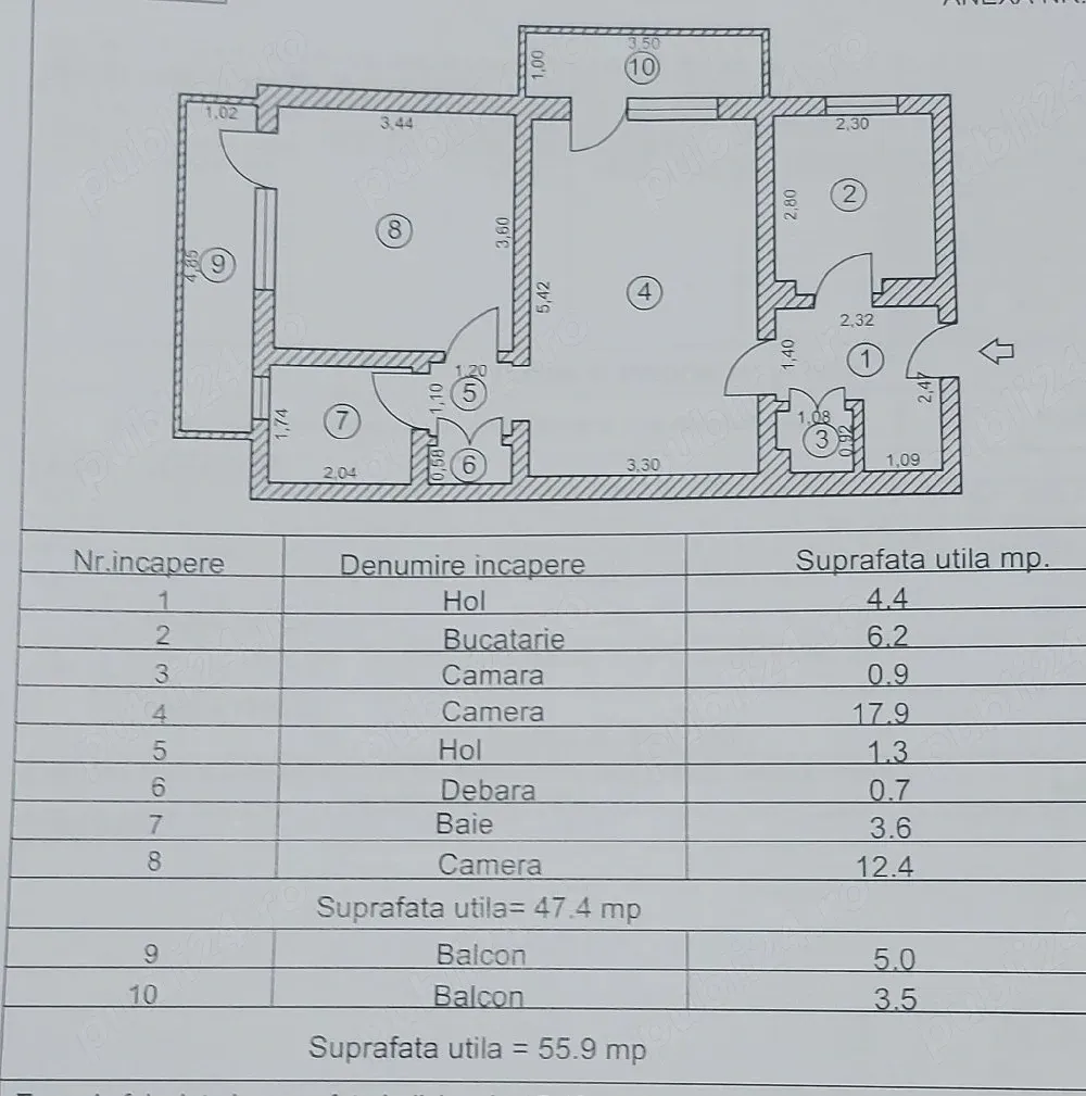 Vand apartament