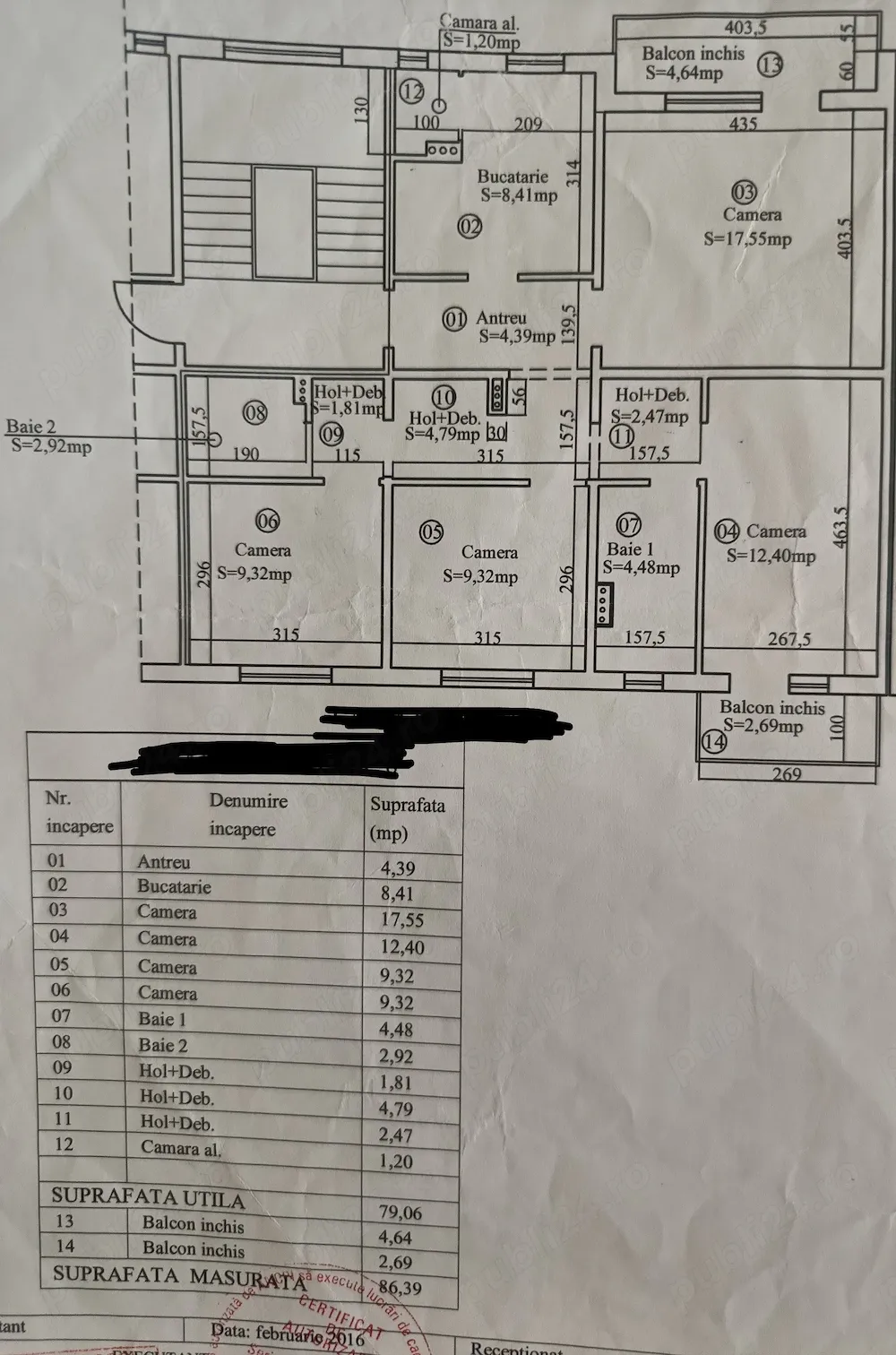 Apartament 4 camere