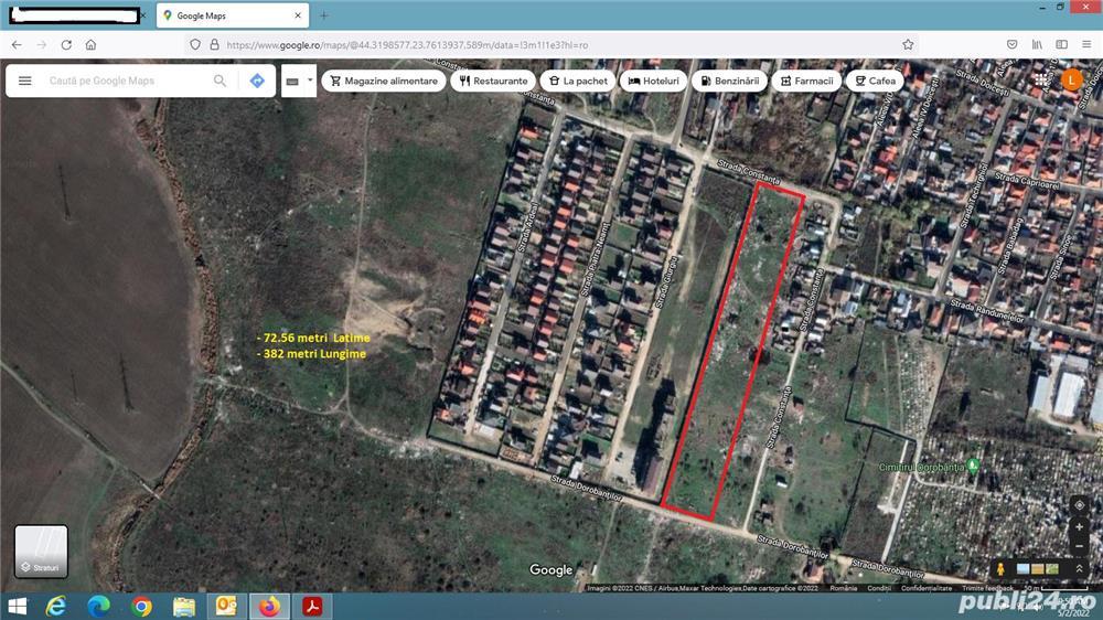 28000 MP, intravilan in Craiova, Brestei, str.Constanta - imagine 1