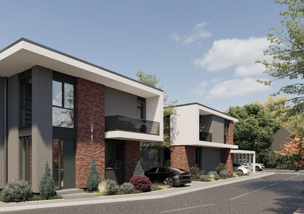 Case cuplate + Casa Individuala P+E NZEB Panouri Fotovoltaice + stații încărcare Auto Finisaje Premium !