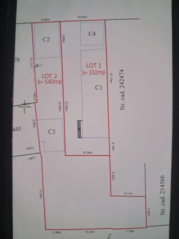 (Exclus agentie) Vis a Vis de "Liceul Auto" din Romanesti.Se vinde Lotul nr.2(540 mp)Craiova Dolj la 170000 € negociabil.0744873642