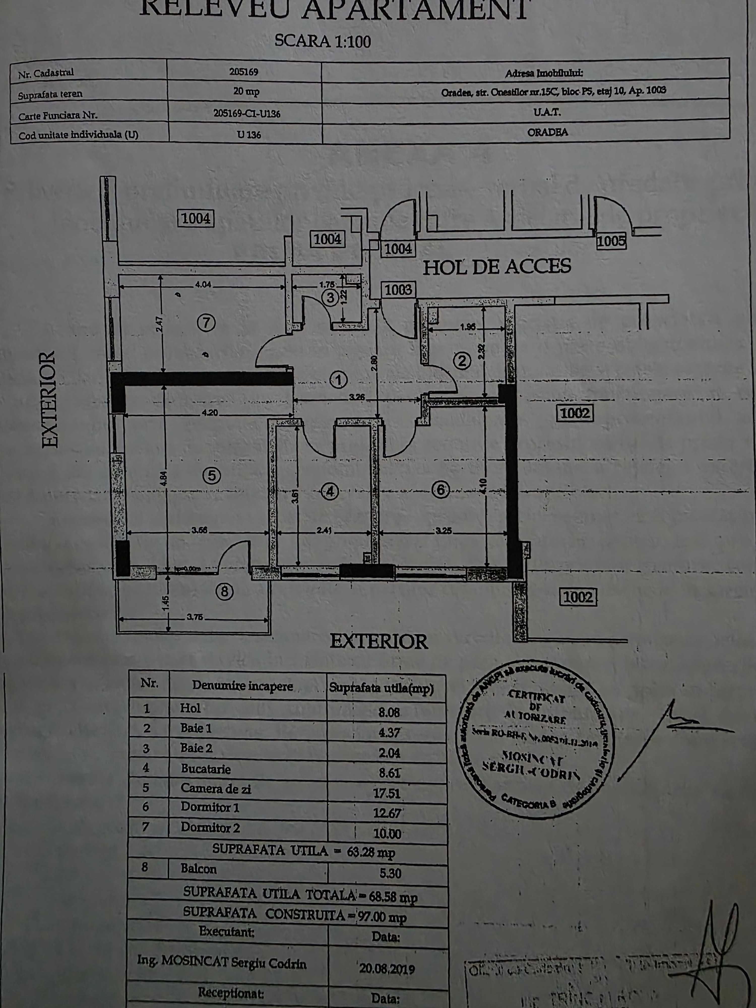 apartament de vânzare, prima oneștilor