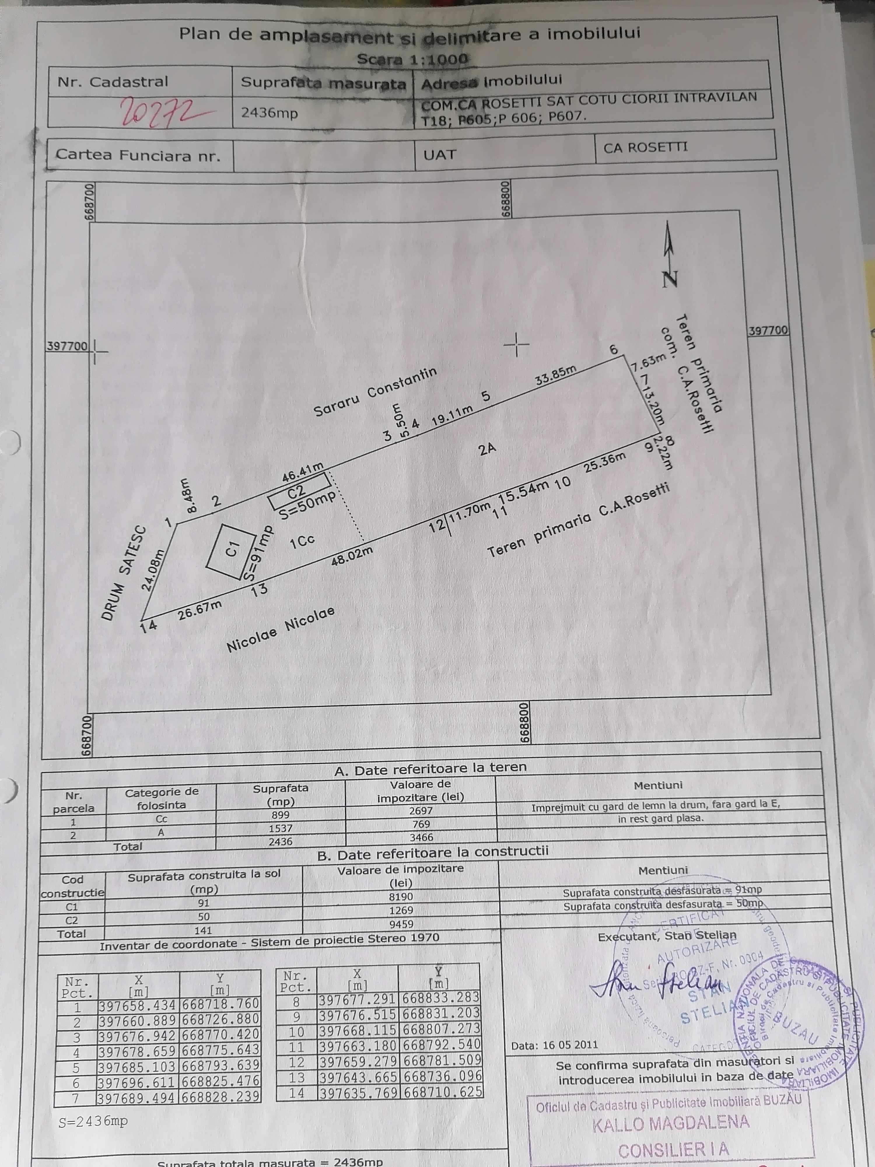 Casa 3 camere, garaj+ anexe- Buzau CA Rosetti-Cotu Ciorii