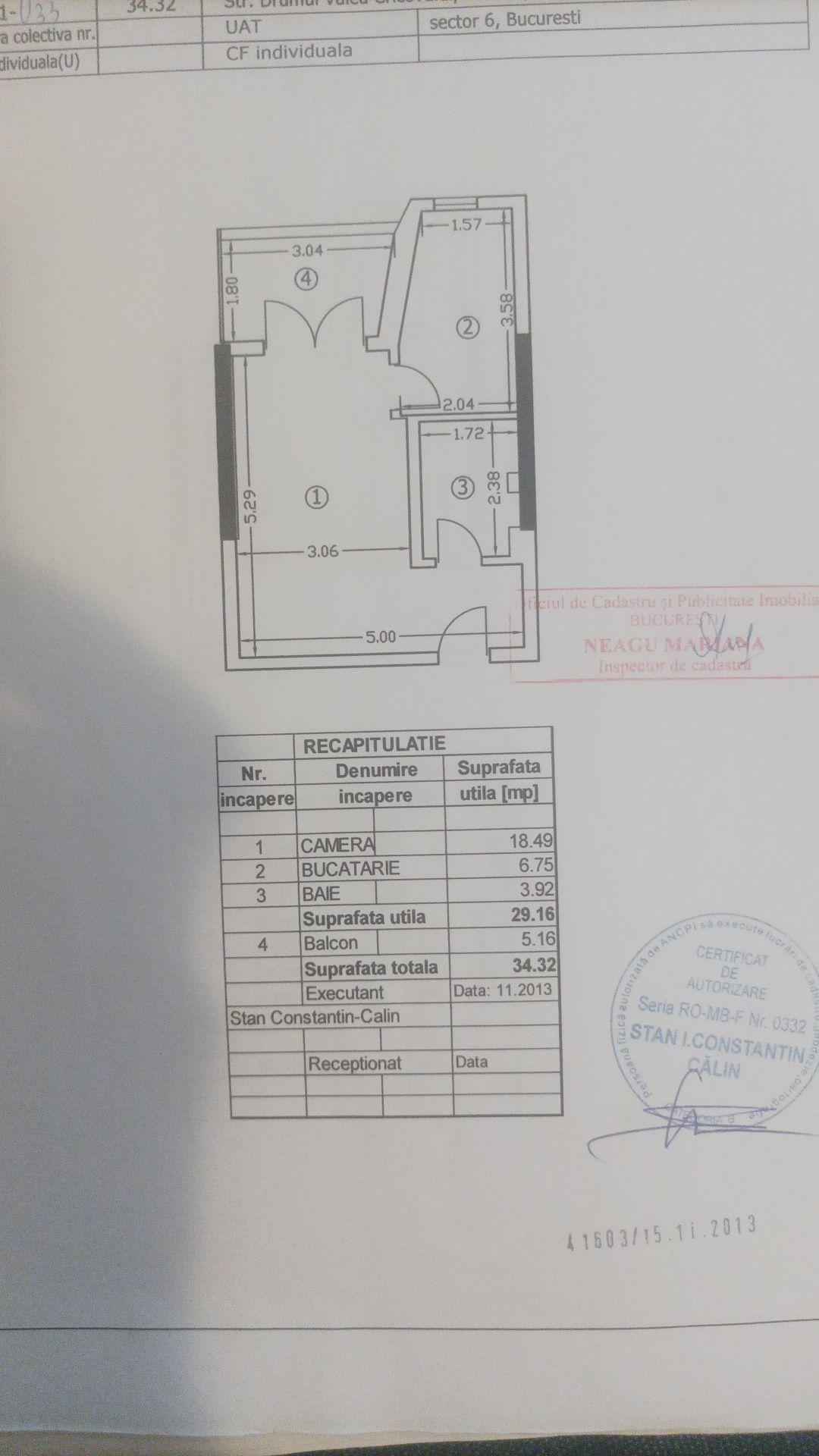 Proprietar vând garsonieră sector 6 Drumul Taberei cartier Brâncuși