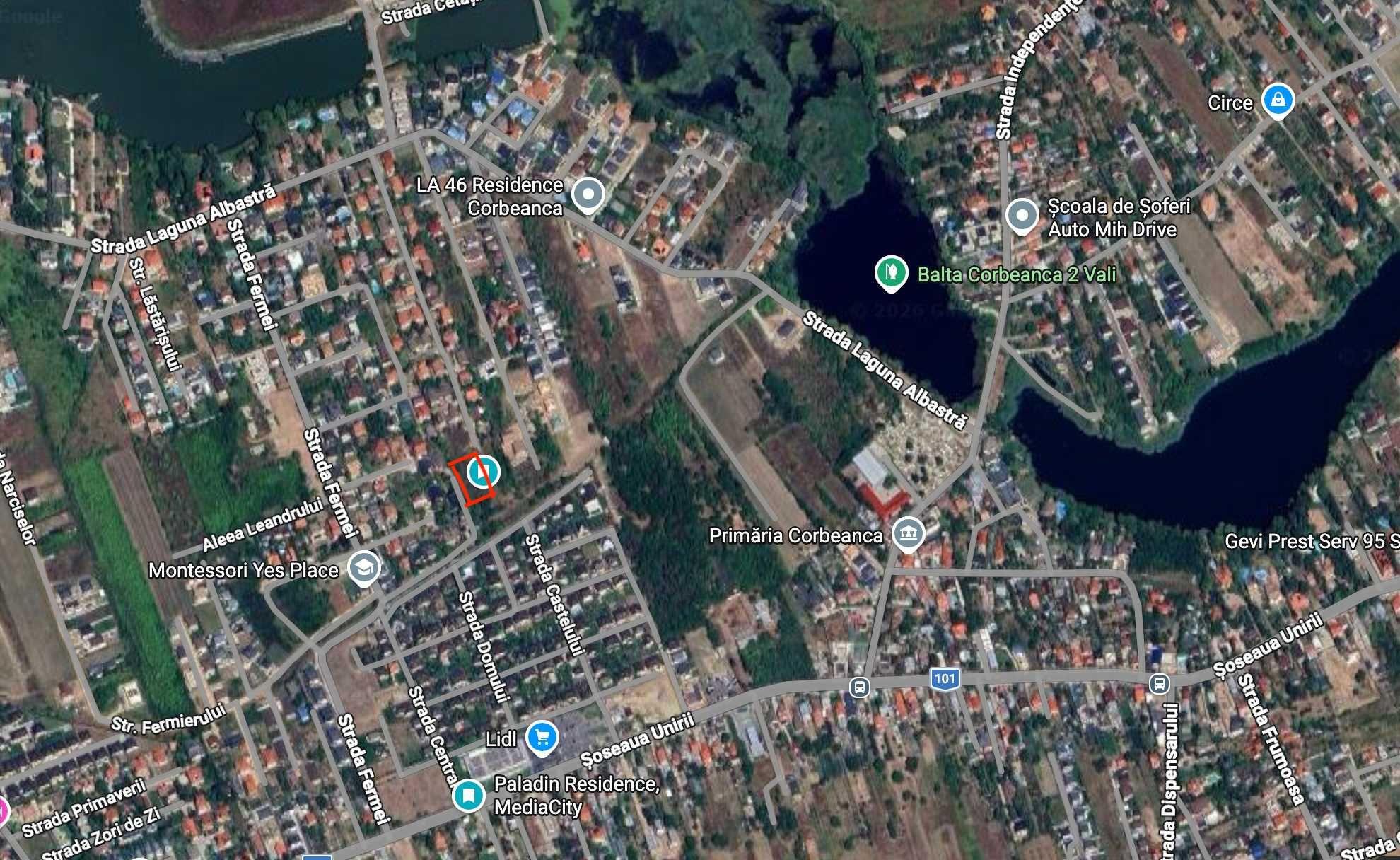 Teren Intravilan 474 mp | Corbeanca Str Laguna Albastra | complex de case, cu utilitati - imagine 1