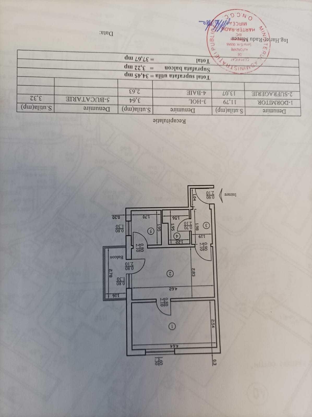 Apartament cu 2 camere