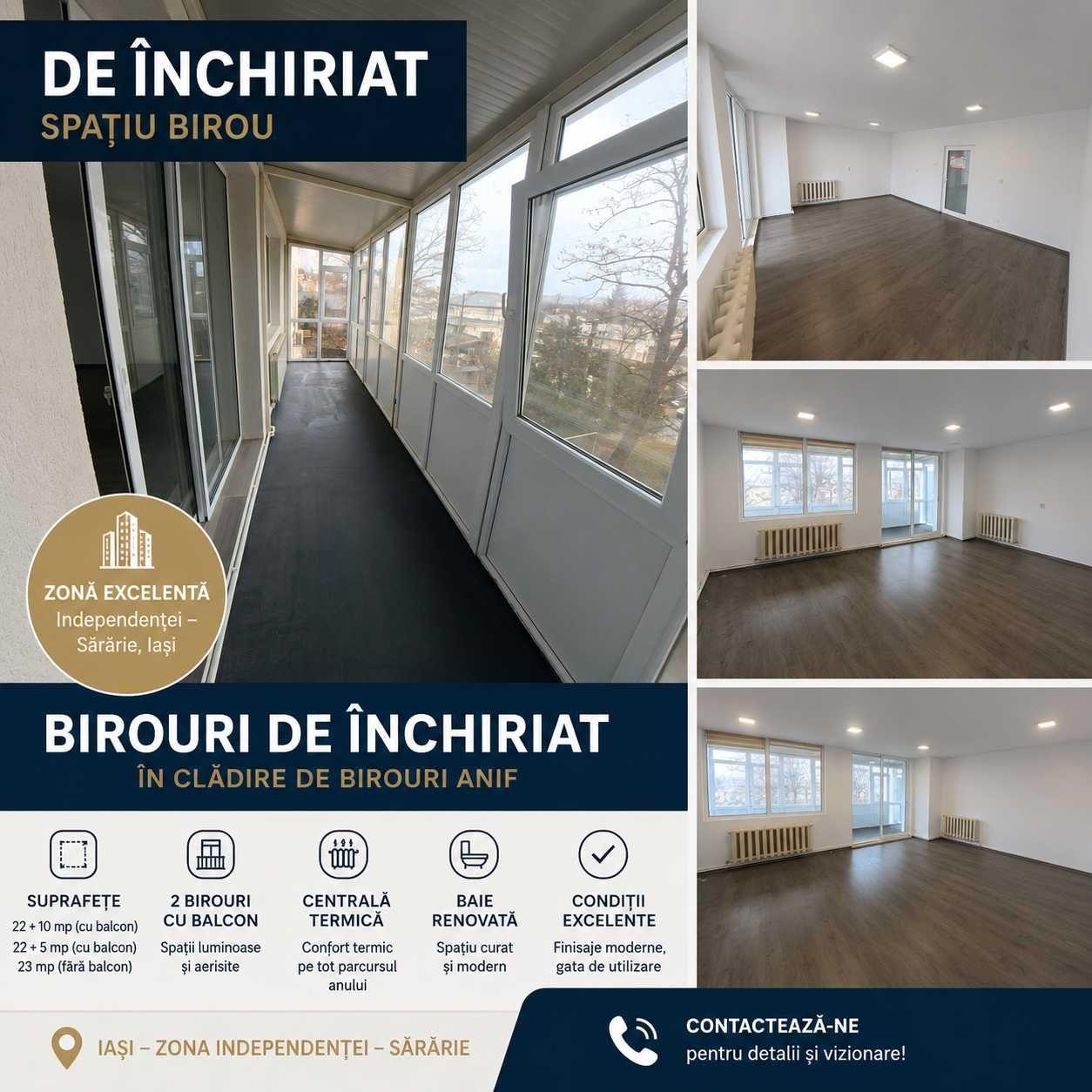 Spatii birouri centru Sararie Independentei proprietar