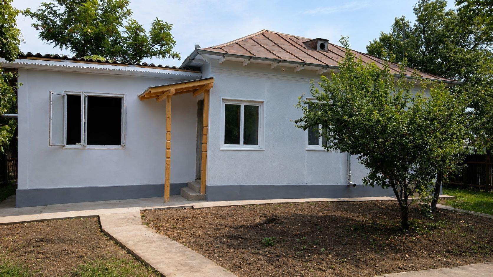 Casă tradițională Padina, Buzău – 3 camere, teren 1.400 mp, utilități