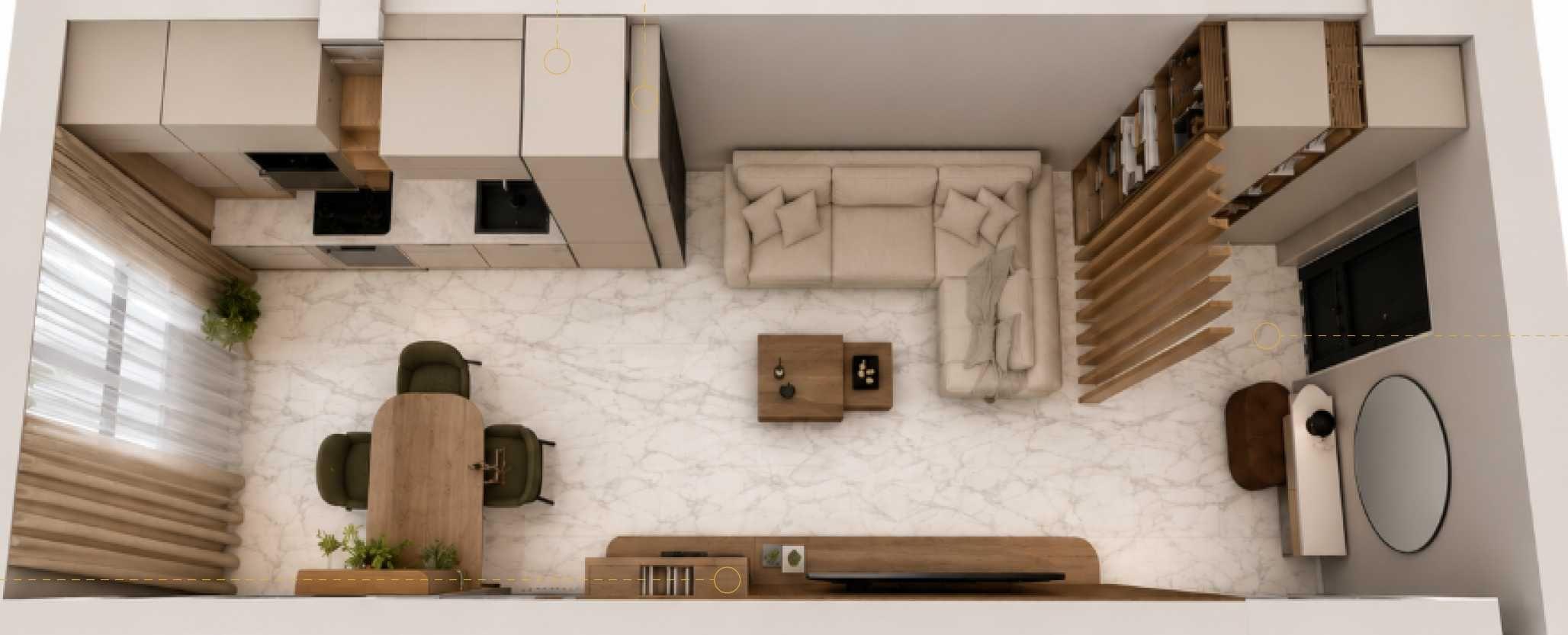 Apartament 2 camere cu terasă generoasă și loc de parcare