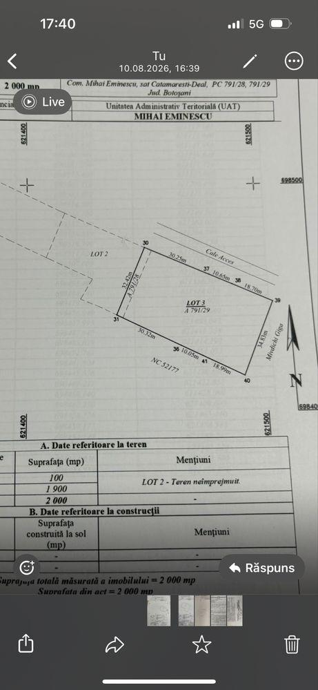 Teren intravilan in Catamarasti Deal - imagine 1