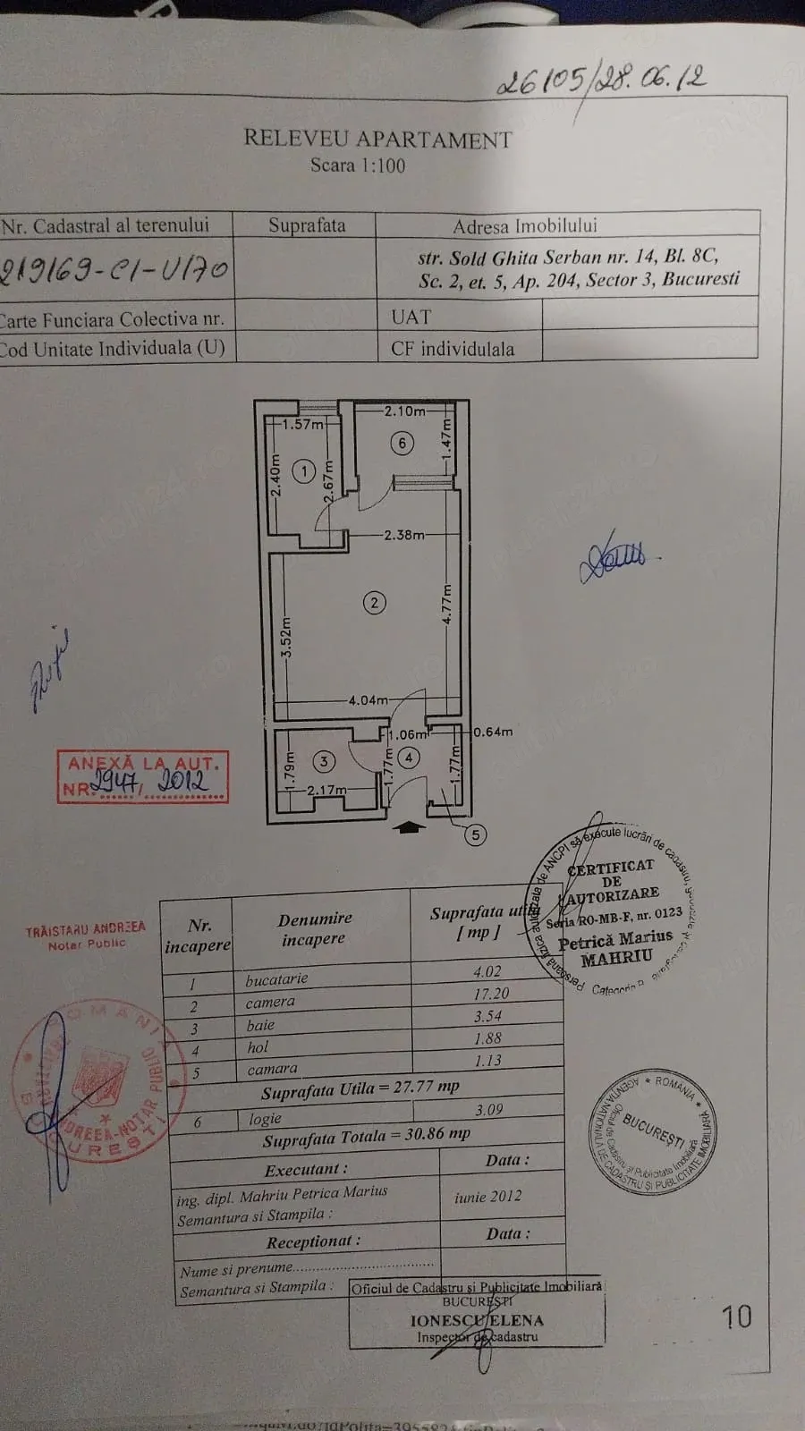 Garsoniera de vanzare (Bul.1 Decembrie)