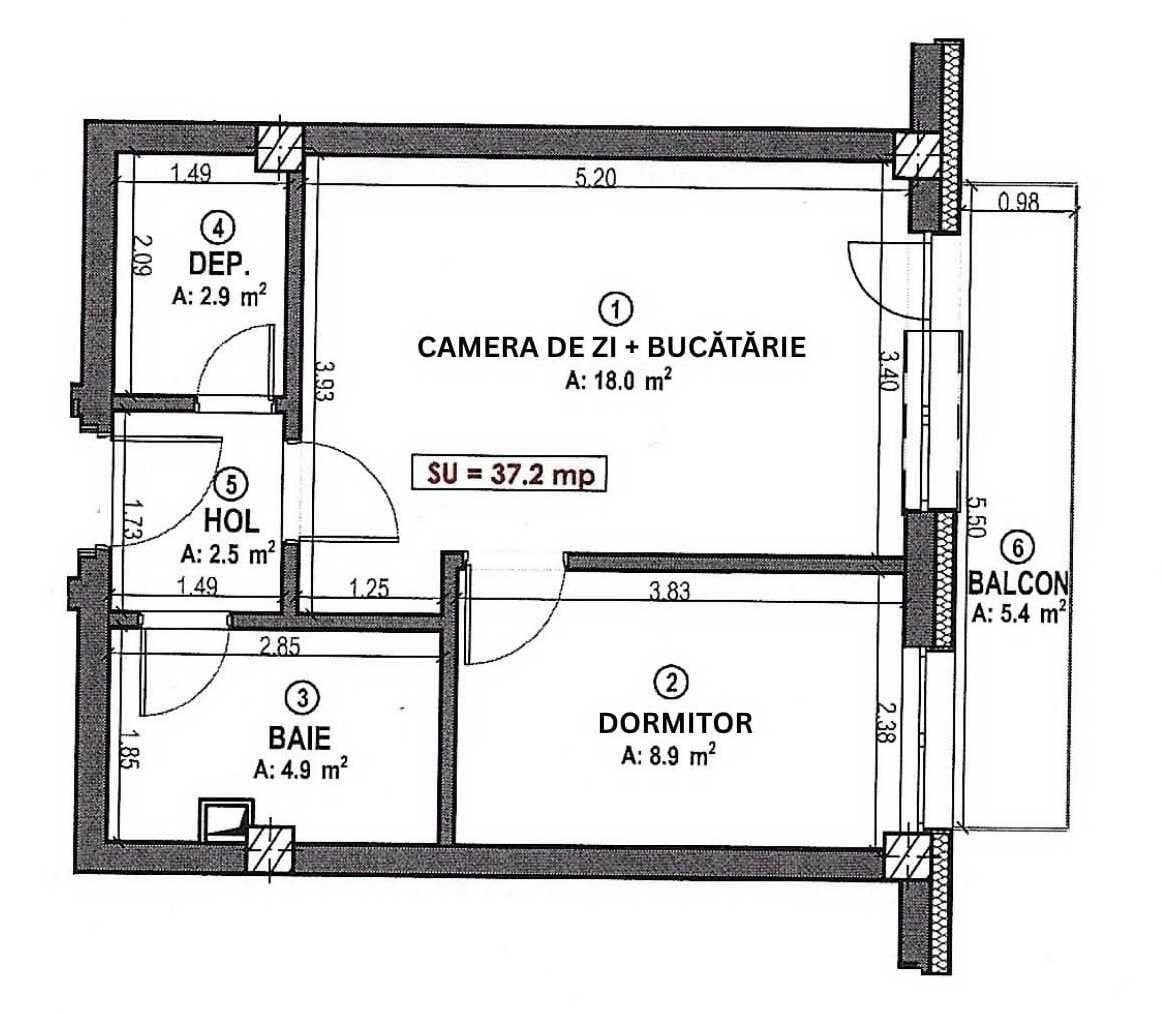 Apartament 2 camere cu parcare subterană – Urușagului, cartier Terra, Florești