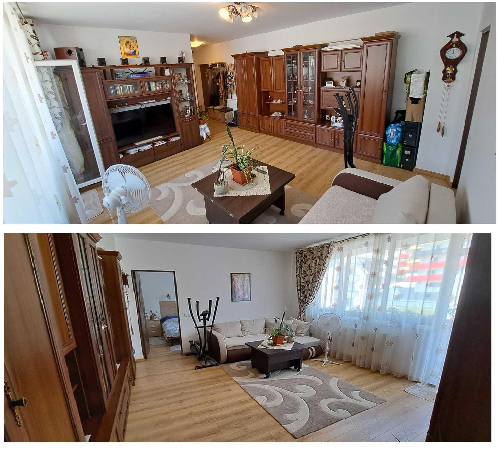 Apartament 2 camere 55 mp Baciu - pod + terasa + parcare sub bloc