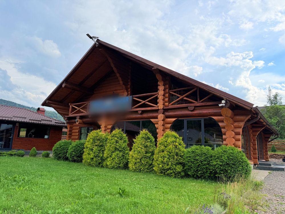 Casă din lemn rotund 100mp în faza de construcție cu relocare inclusă în preț - imagine 1