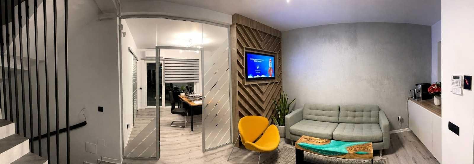 Spațiu de birouri premium de închiriat – 4 încăperi + curte, sală de conferință