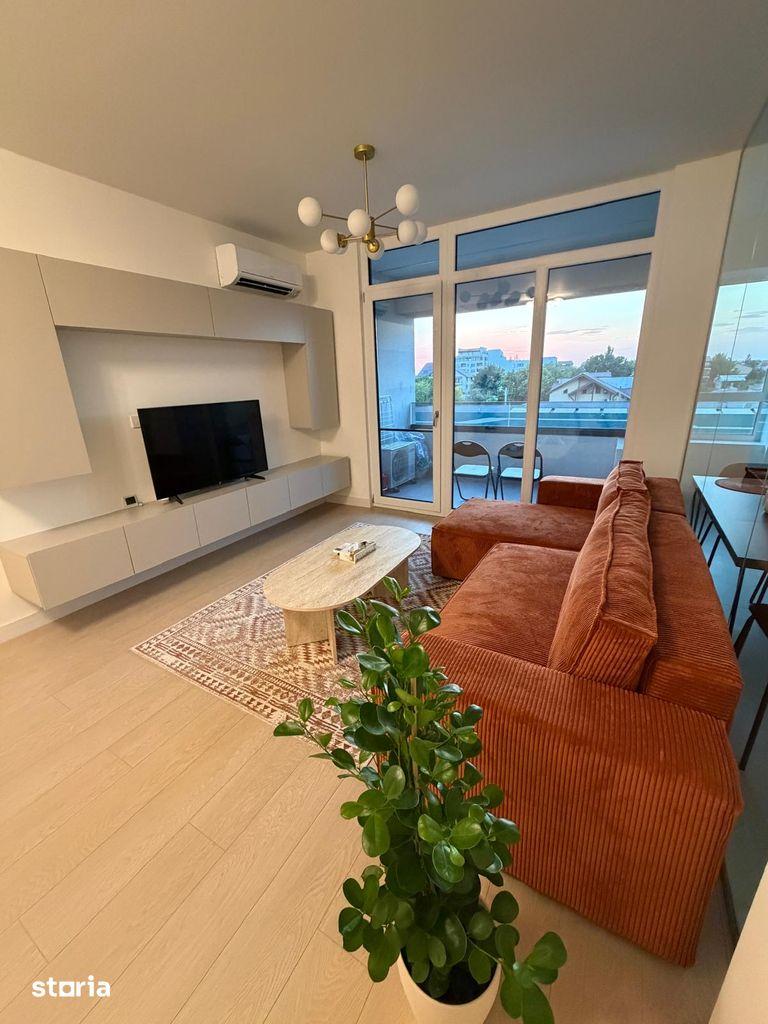 2 camere mobilat / prima inchiriere/ bucurestii noi / metrou 5 min