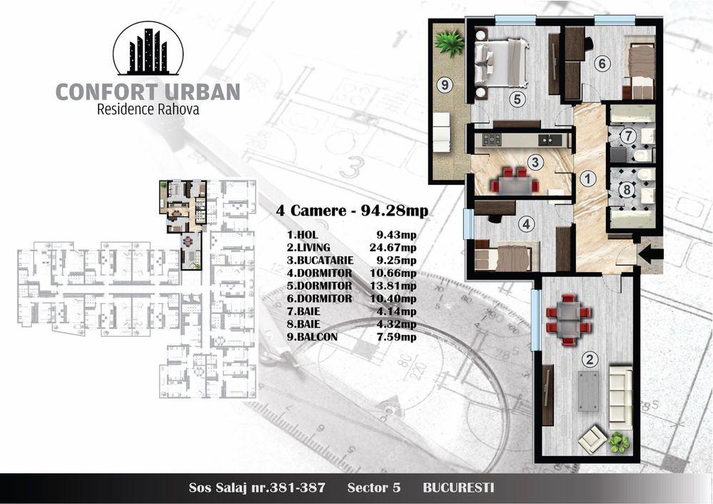 Apartament 4 camere Rahova - imagine 1