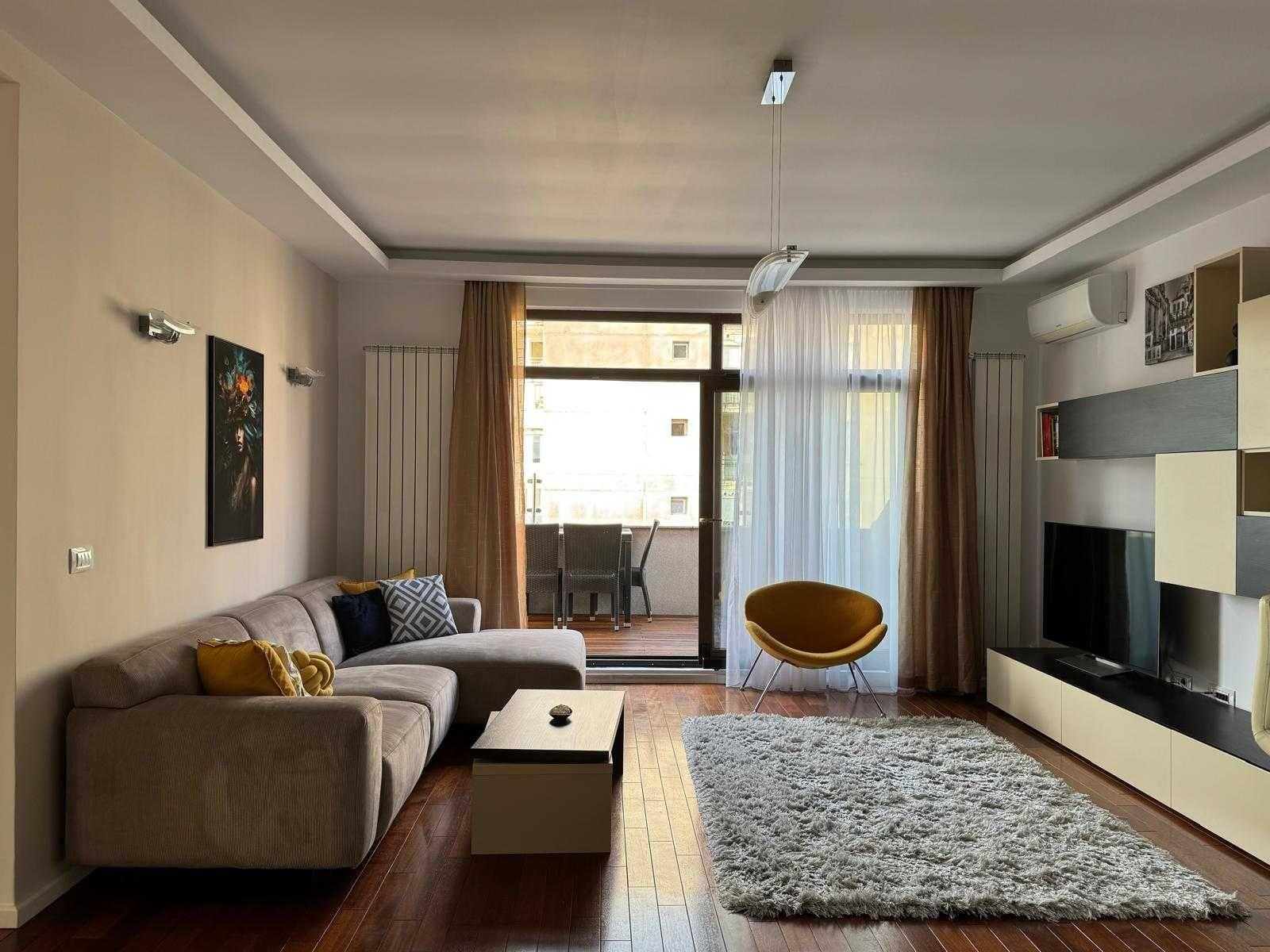 Apartament 3 camere, 100 mp + terasă 20 mp, bloc nou, complet mobilat