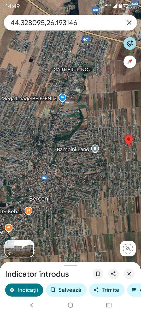 Vand teren 285 mp, curent si gaz in fata lotului
