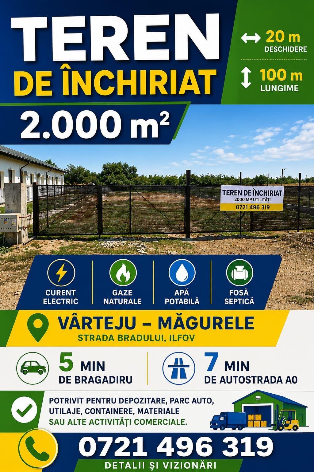 Inchiriez teren Magurele - imagine 1