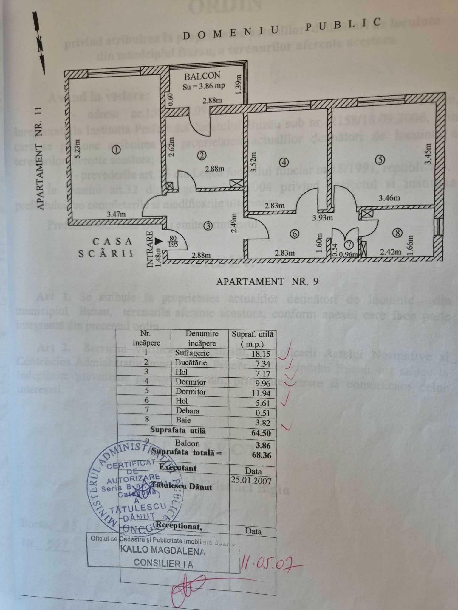 Vanzare Apartament 3 camere Dorobanti 2, Buzau