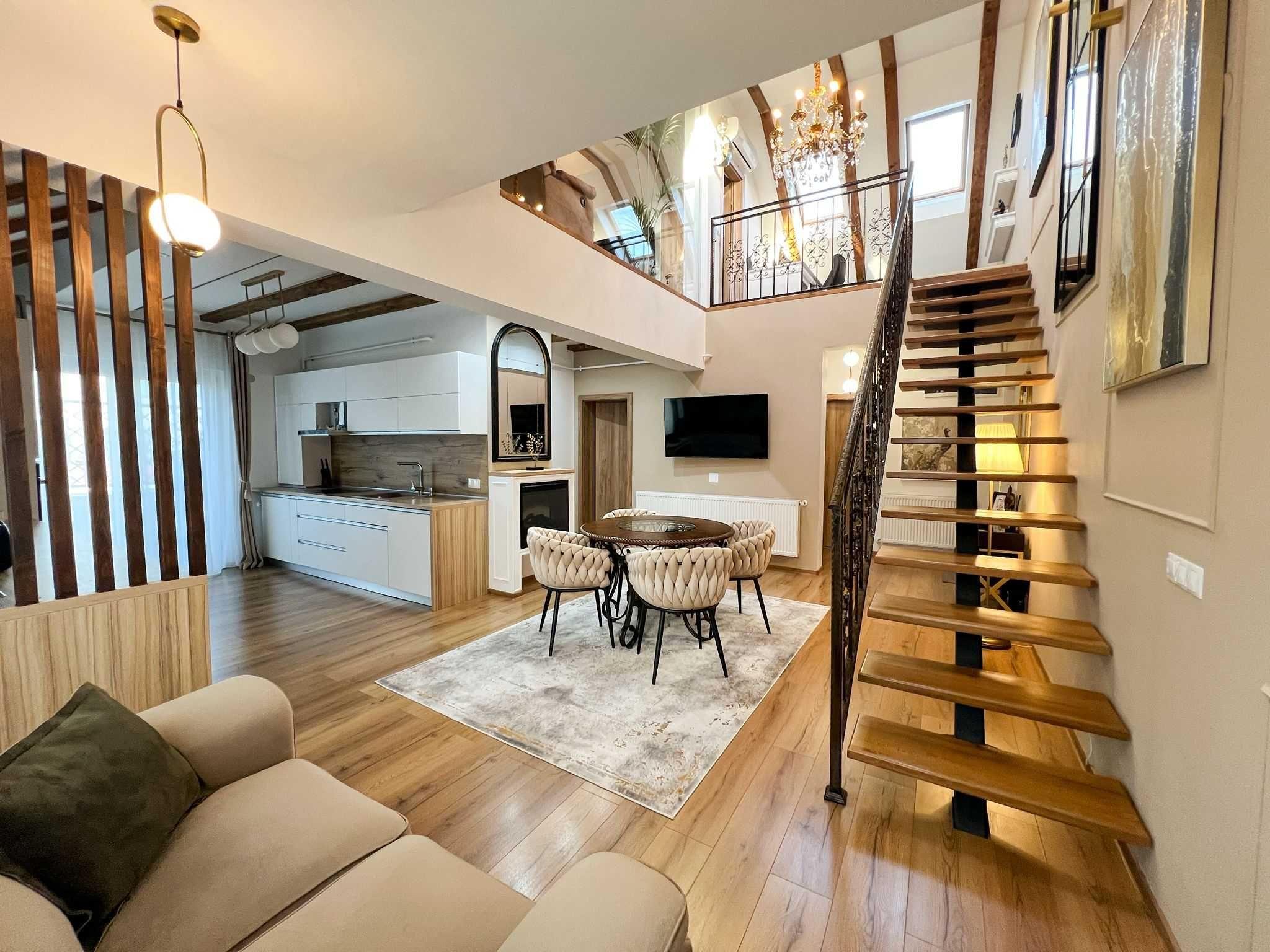 Penthouse 4 Camere 120 mp utili cu Terasă 22 mp, complet mobilat si utilat - imagine 1