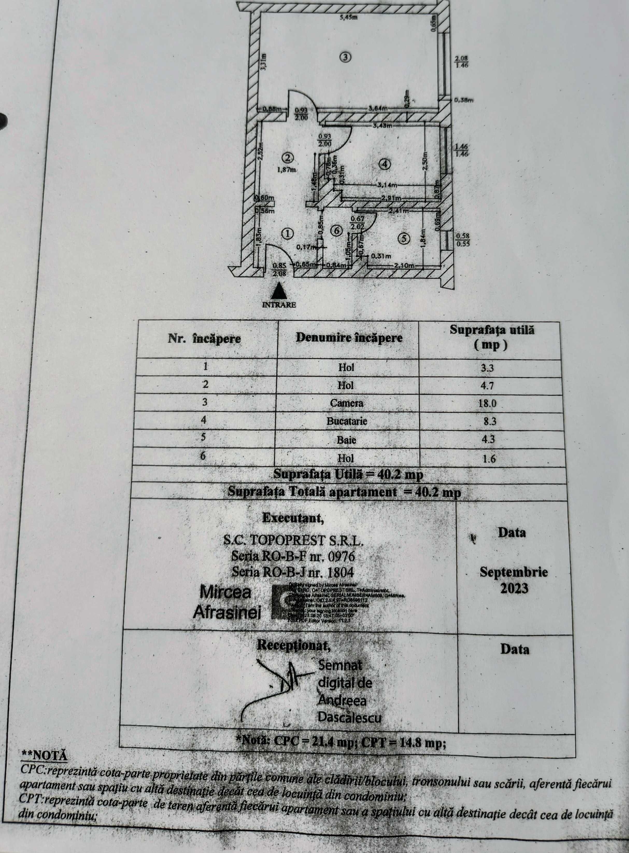 Apartament cu o camera
