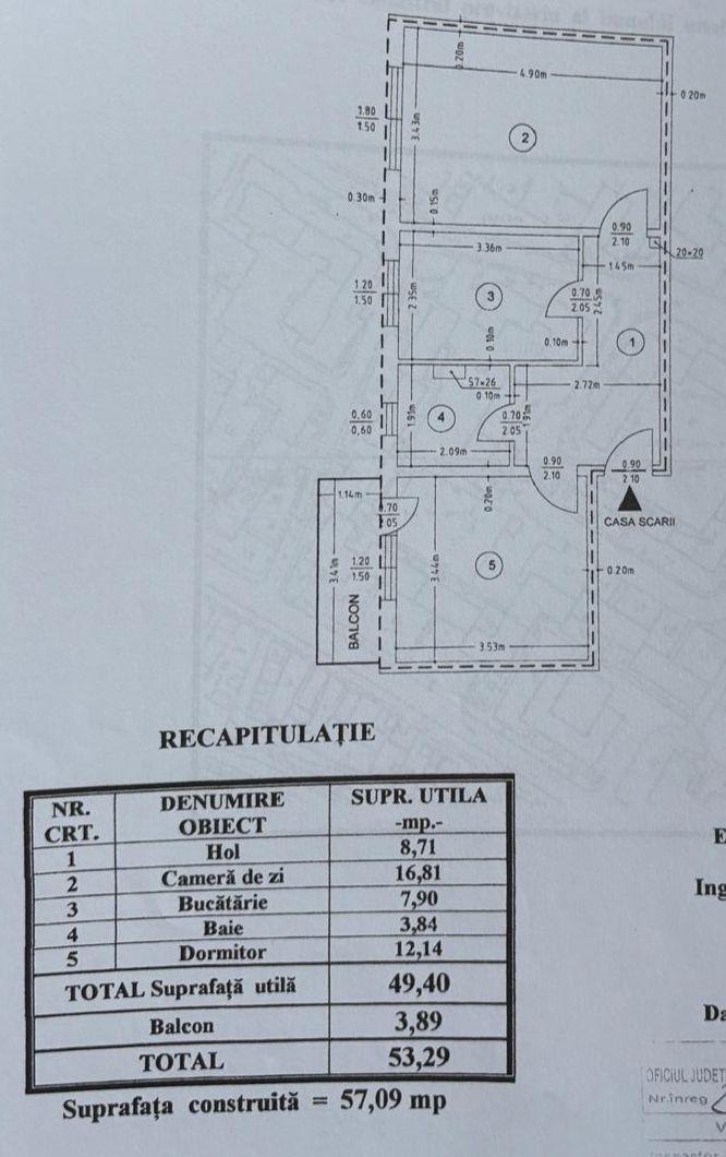 Apartament 2 camere – Mărăței, zona Alimentara 28