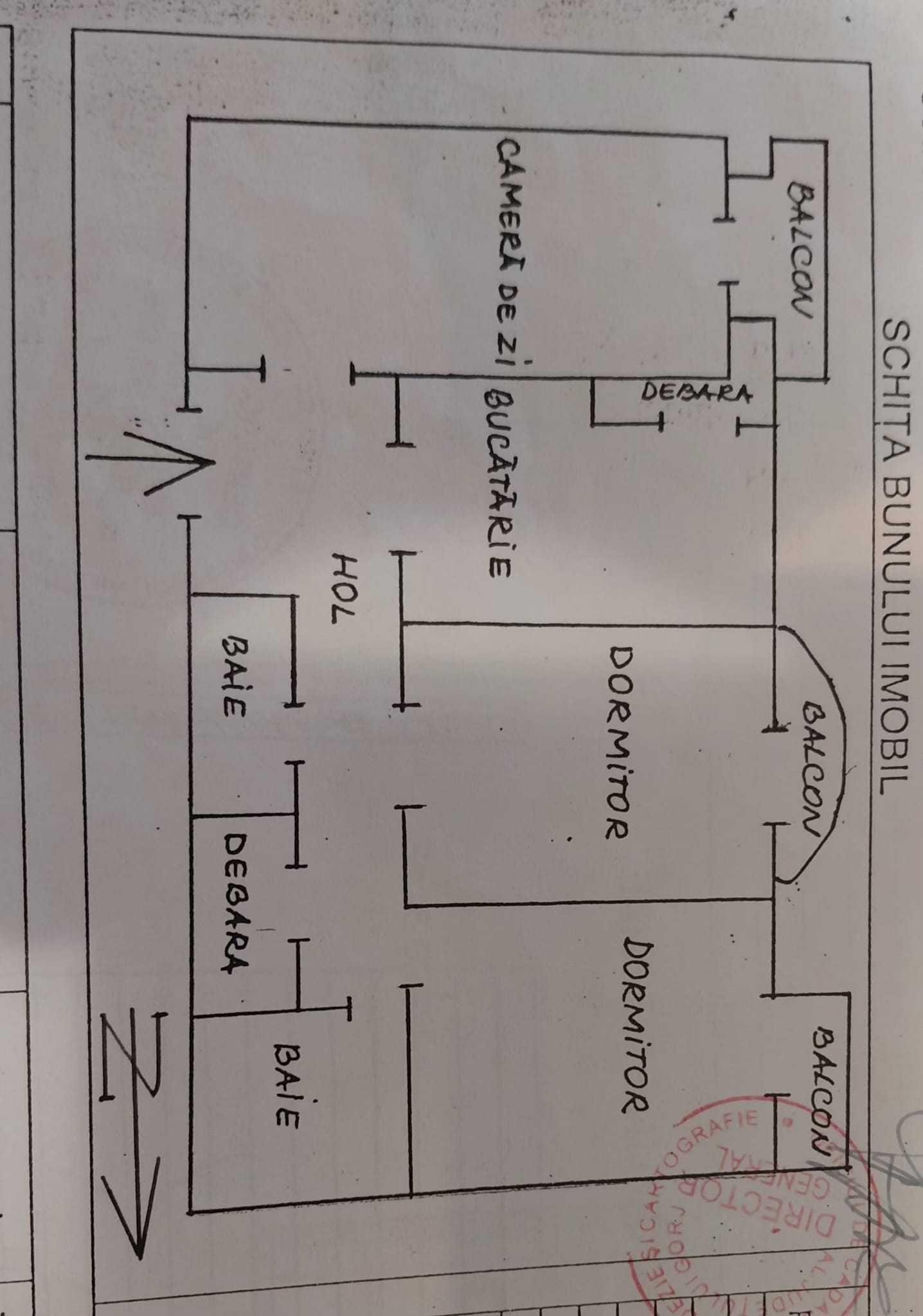 Apartament 3 camere – 71 mp, 3 balcoane, 2 băi, loc de parcare inclus