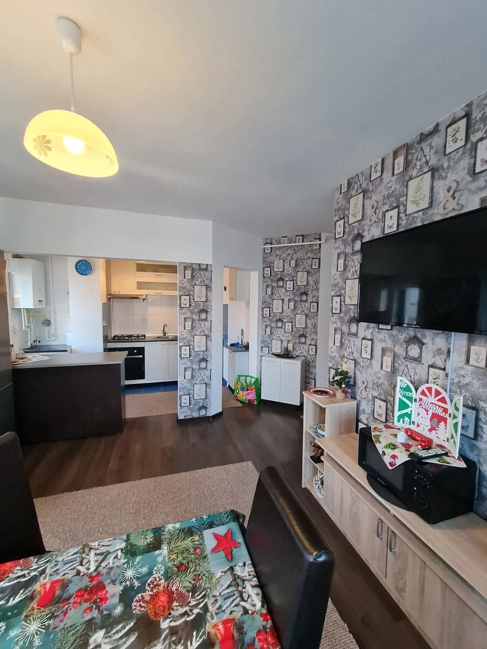 Vând ap 3 camere decomandat finisat și complet mobilat+parcare cu cf  Flloresti jud Cluj - imagine 1