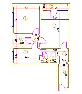 Apartament 2 Camere Dr Taberei