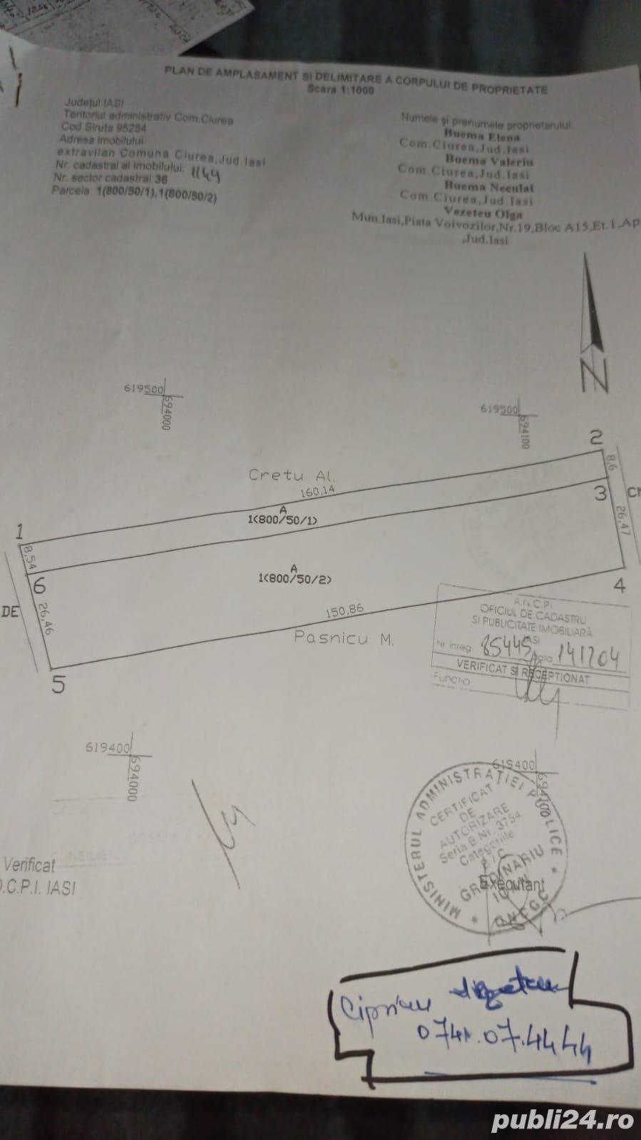 Teren extravilan , arabil 5.400 mp situat la marginea padurii Santa . - imagine 1