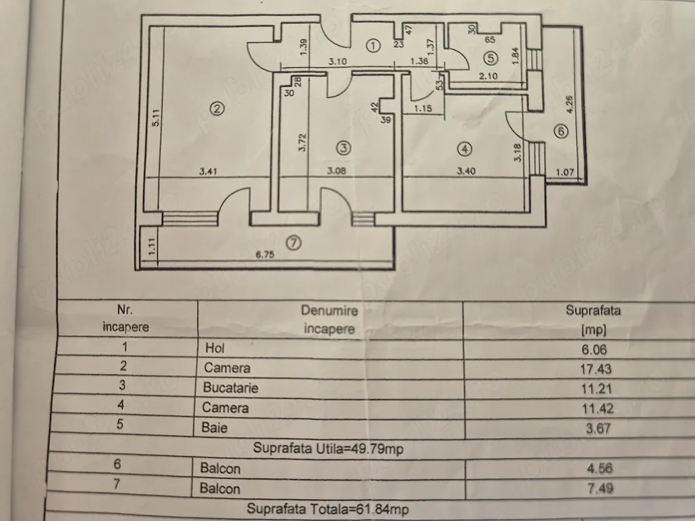 Vand apartament central