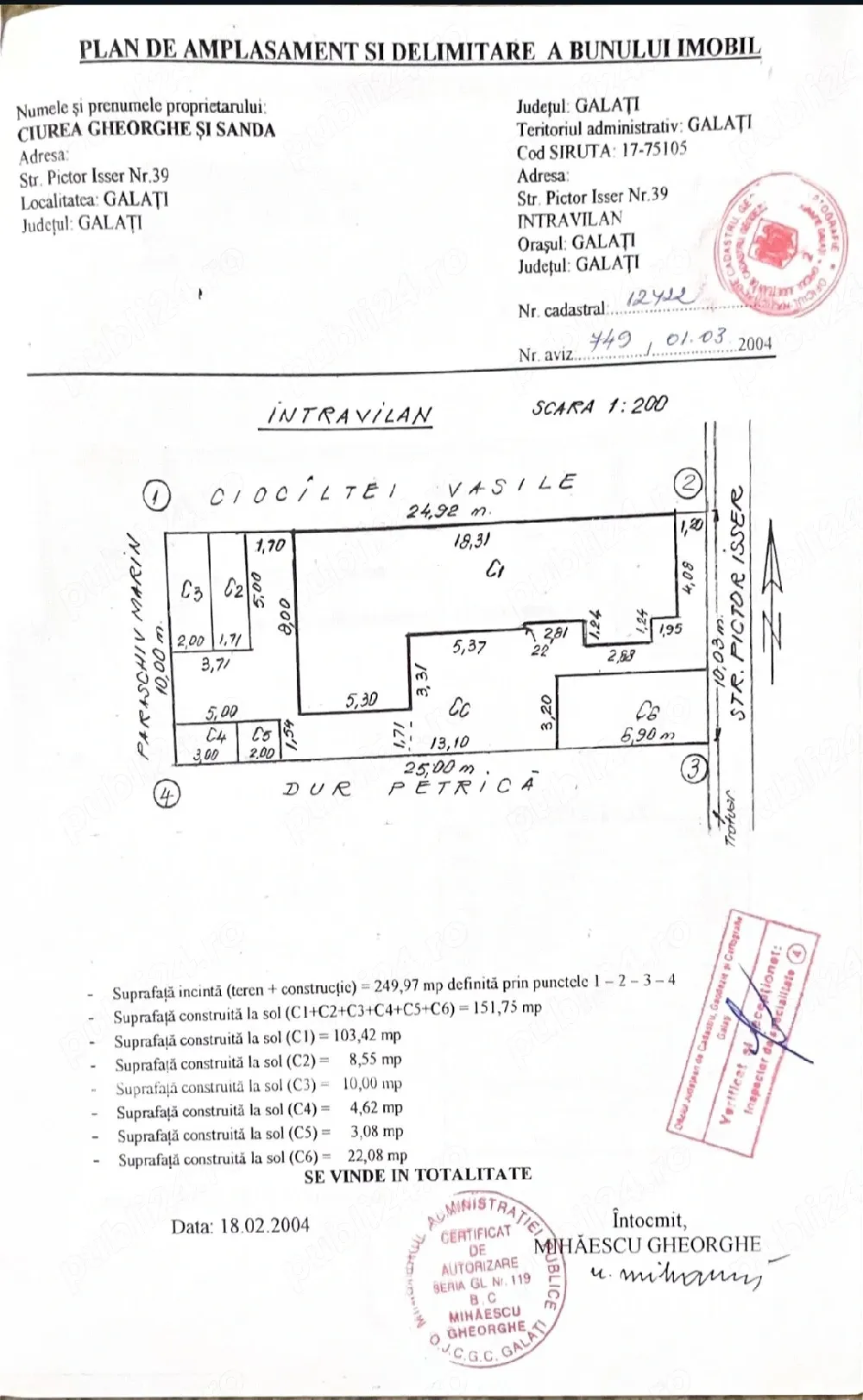 Casă de vânzare în orașul  Galați   teren 250 mp, garaj și anexe - imagine 1
