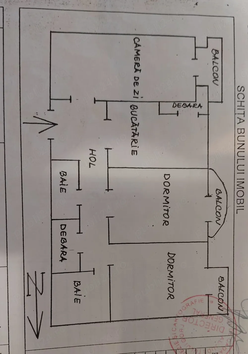 Apartament 3 camere   71 mp, 3 balcoane, 2 băi, loc de parcare inclus