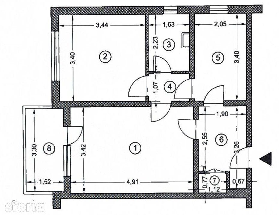 Apartament ultra-central doua camere Ploiesti - fara risc seismic!