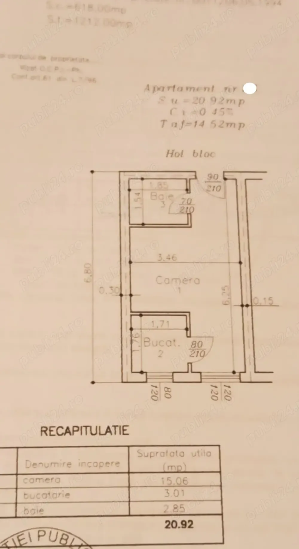 Garsoniera Sud etaj 1 de vanzare - imagine 1