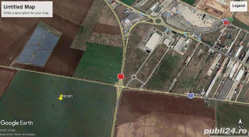 Teren de vanzare 12728 mp str Buda Ploiesti la 600 m de Dn1