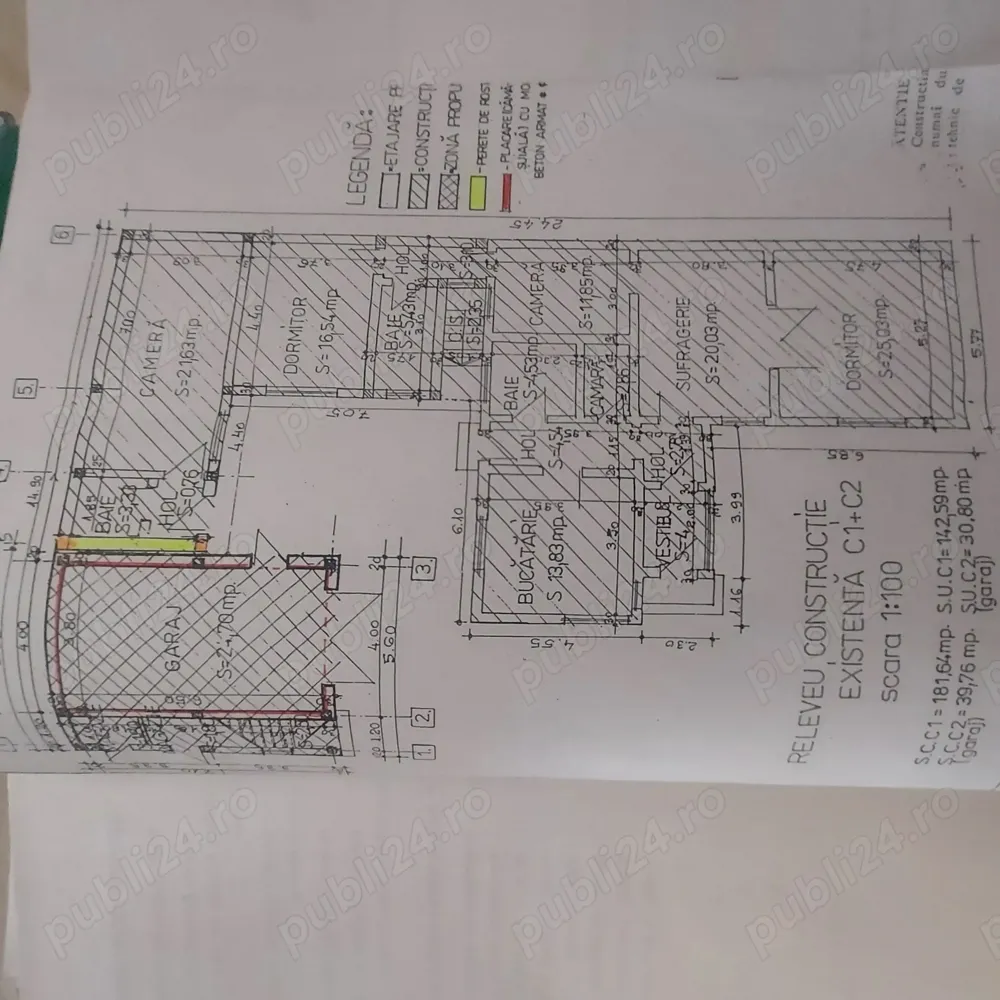 Ploiesti. zona ultracentrala Hotel Prahova,  direct proprietar 265 mp utili, 613 mp teren