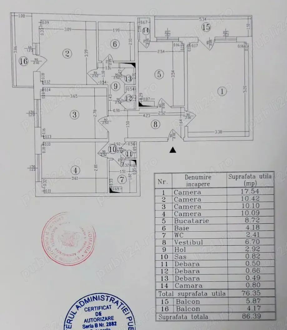 Proprietar vând Ap.4 camere