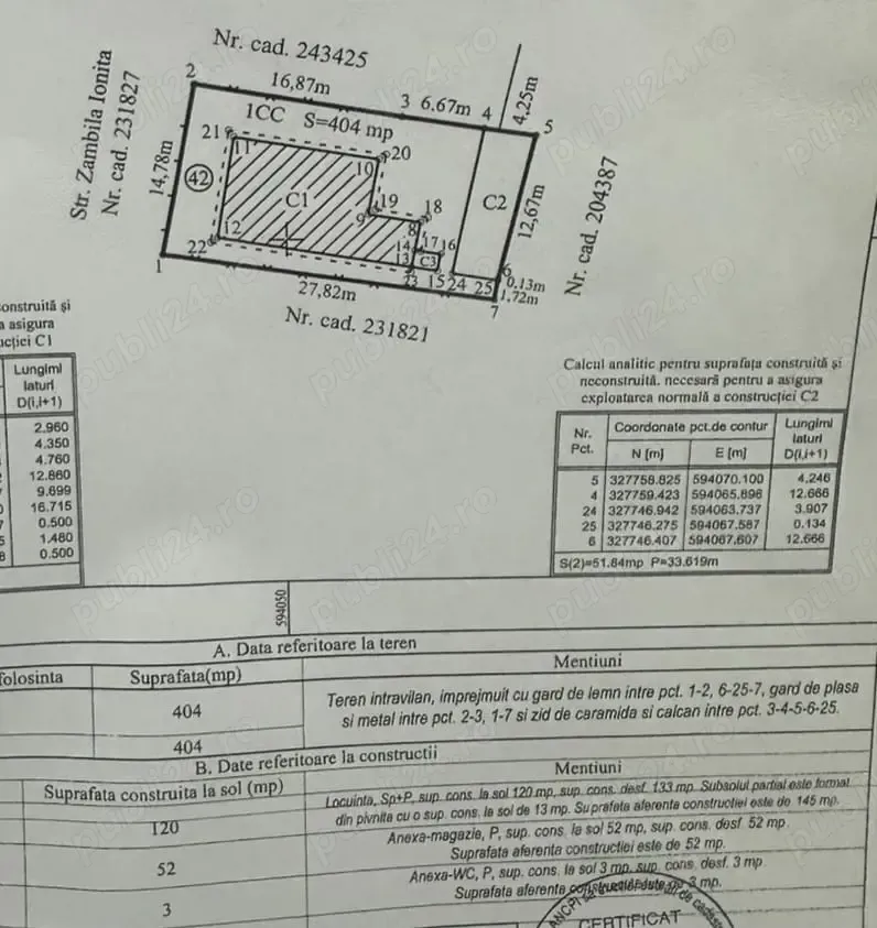 Casa cu teren, anexe, garaj, pivnița, renovabila
