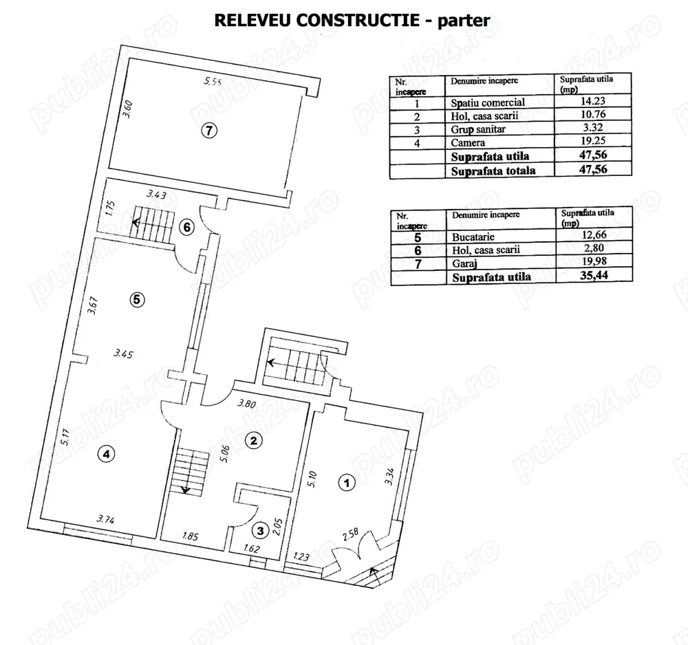 Ofer spre inchiriere casa P+E+M, in zona INEL II, intre MARVIMEX si BRICK