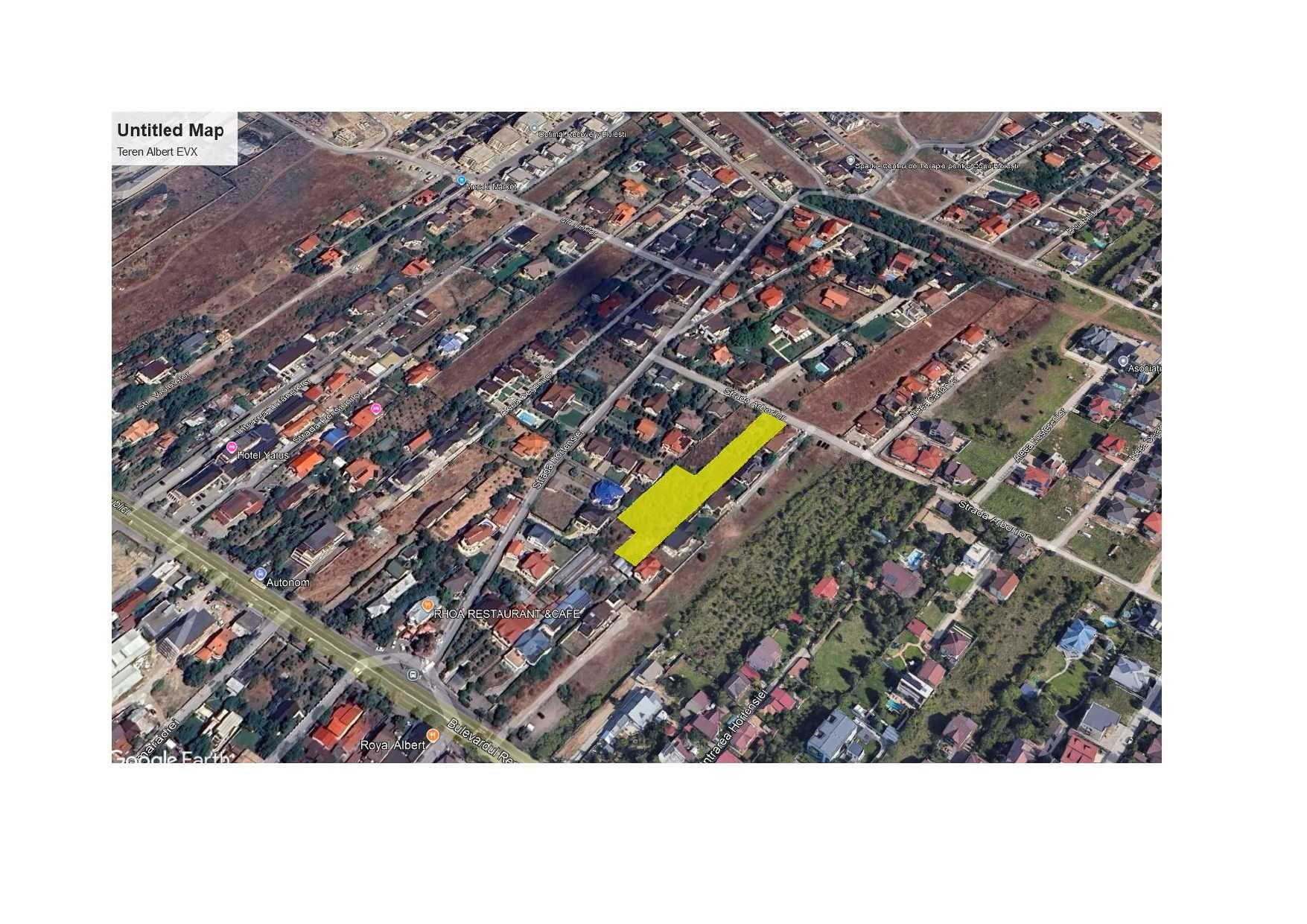 Albert 3500 mp integral sau parcele, pozitie foarte buna, intravilan,