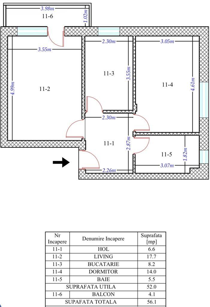 Apartament 2 camere NOU 2026 Prima închiriere Pallady Salajan Titan