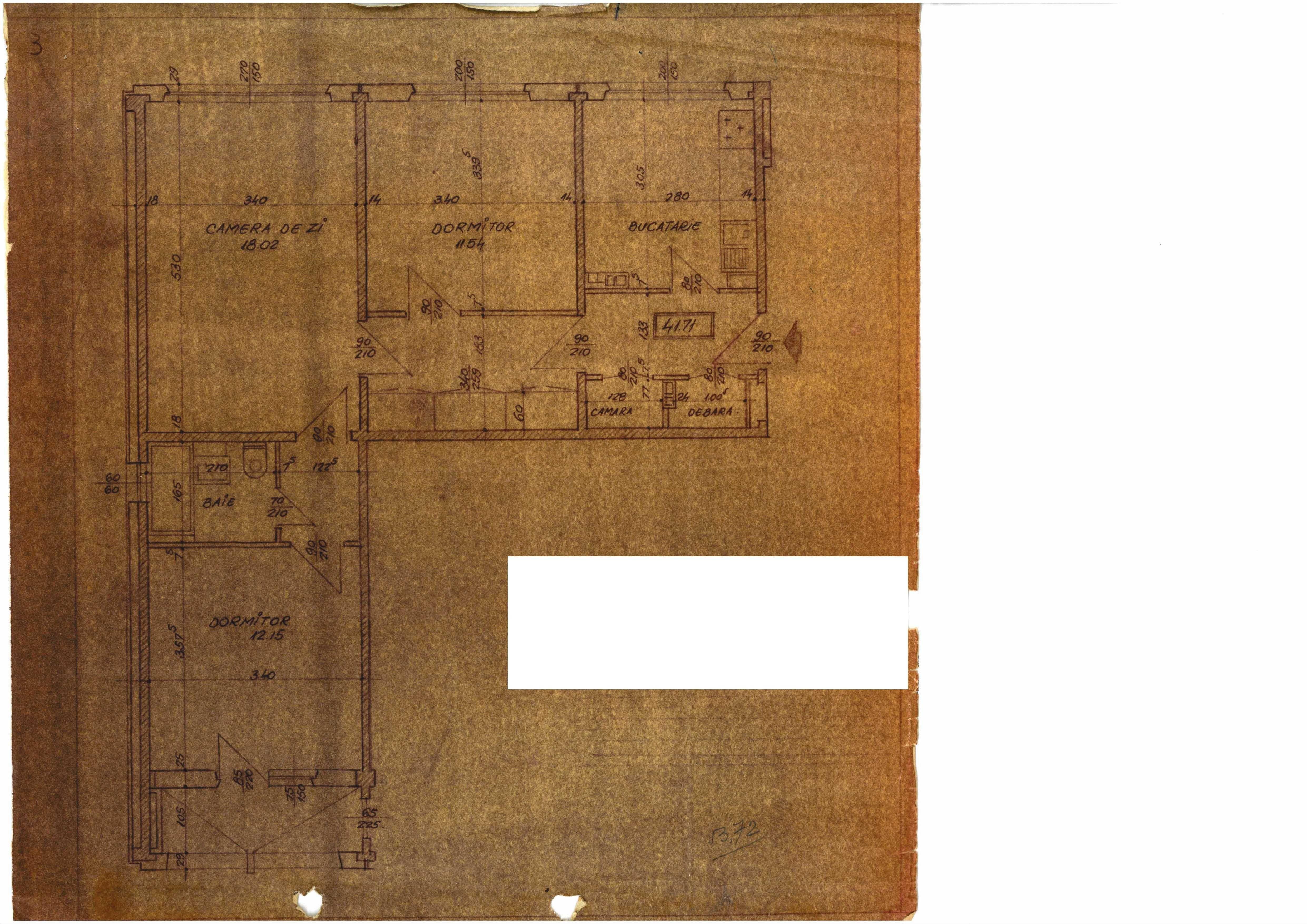 apartament 3 camere, semidecomandat, etaj 1, Theodor Pallady