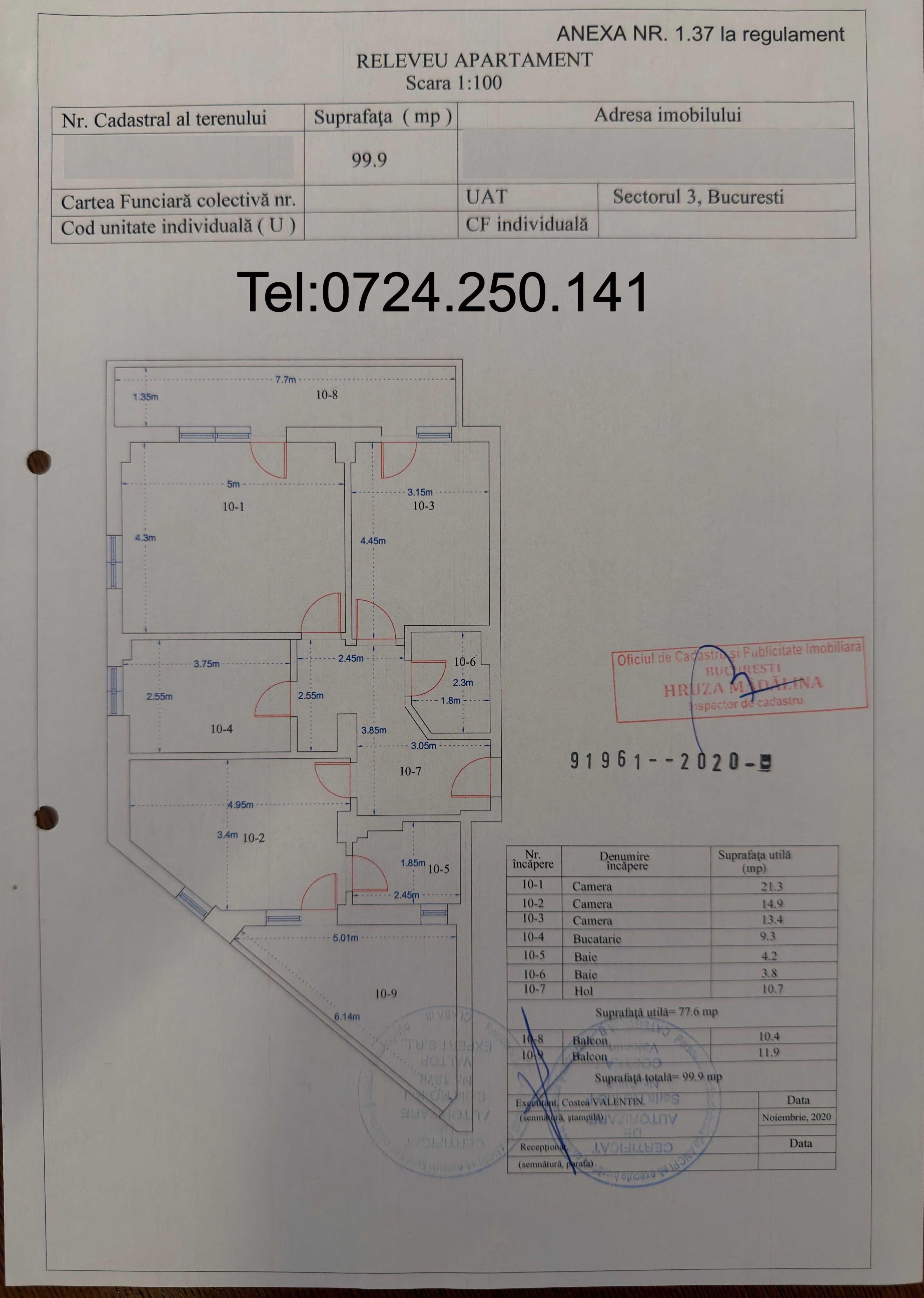 Apartament 3 Cam decomandat | Bloc Boutique | Piața Muncii – Decebal