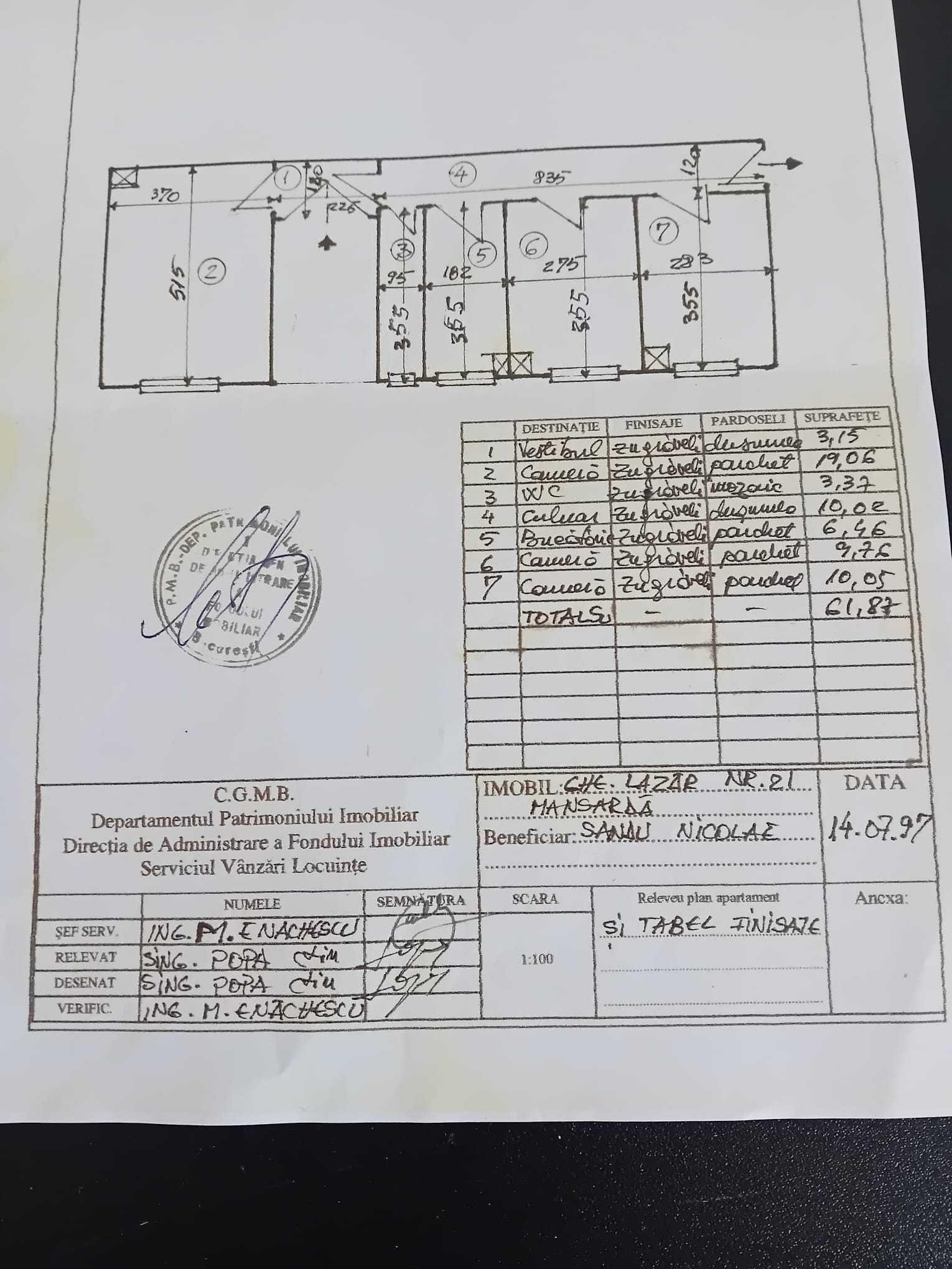Apartament interbelic renovat complet | Ultracentral Cișmigiu | etaj 2 | 3 camere