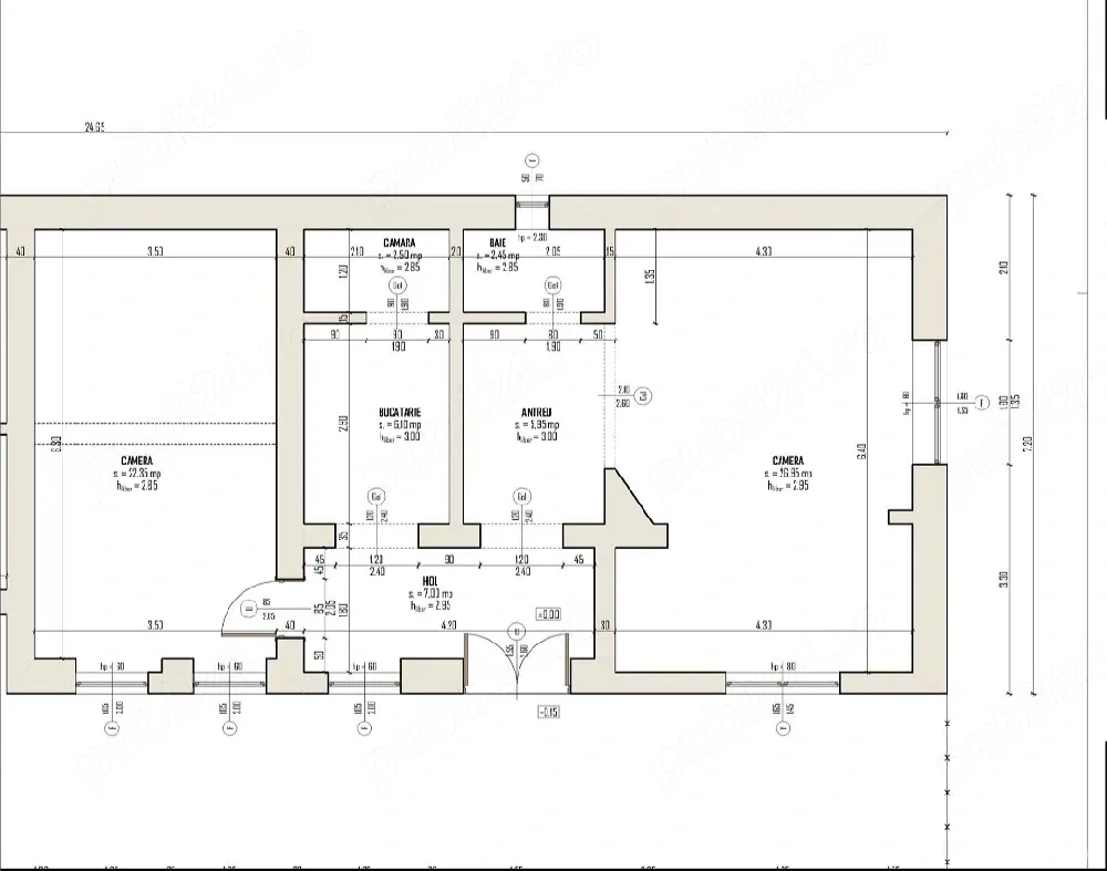 Vand central 2 apartamente, 100 mp