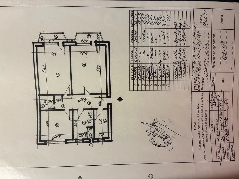 inchiriez ap 3 camere Decebal