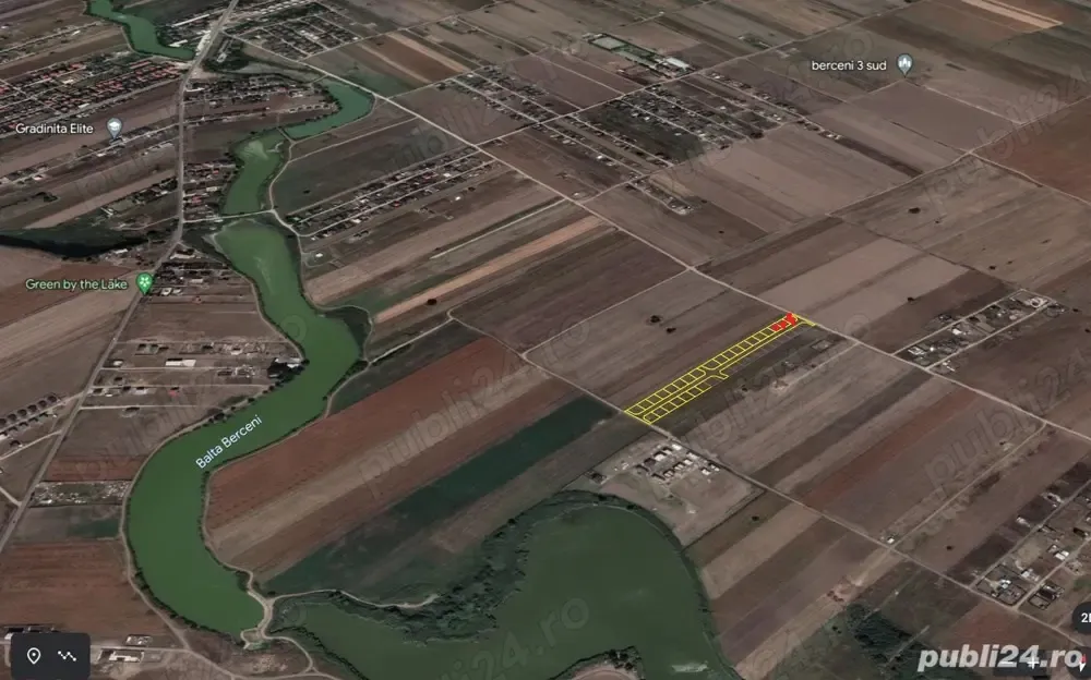 Teren intravilan -comuna Berceni-de vanzare 3 loturi